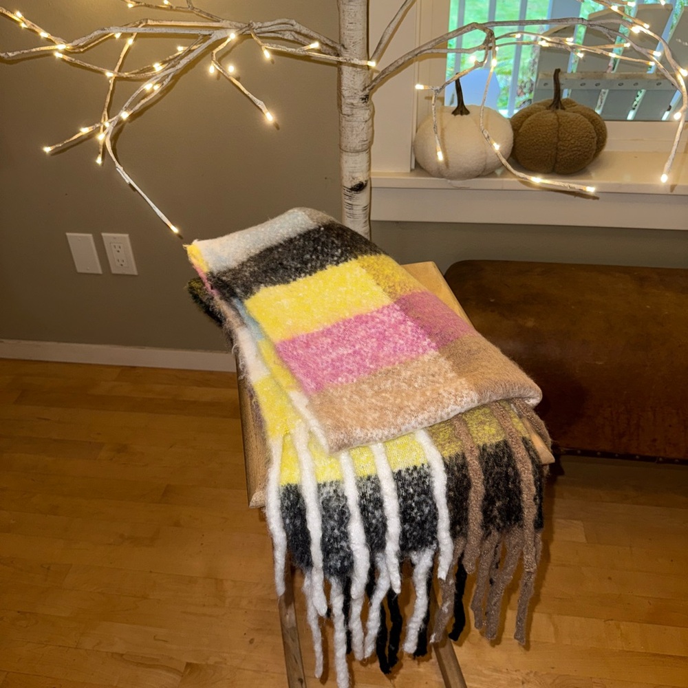 Coco + Carmen Multicolor Textured Scarf